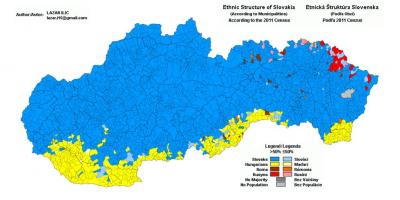 خريطة سلوفاكيا العرقية
